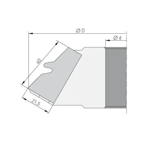 Profilový nůž 40x21,5x2mm pro F623-140 | Cenový hit