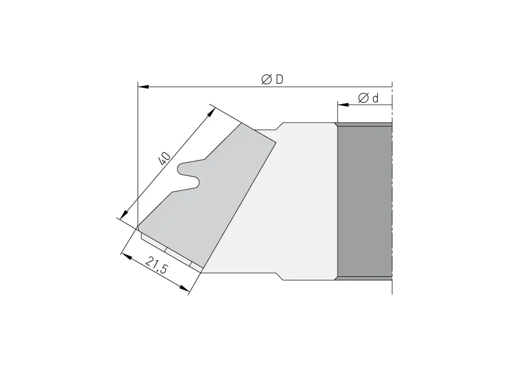 Profilový nůž 40x21,5x2mm pro F623-140 | Cenový hit