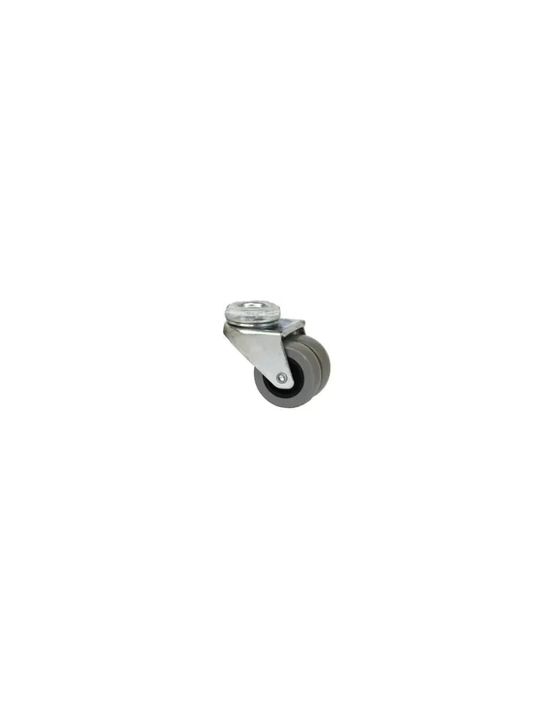 Doporučujeme - EPA 037x2/QLP - 914037 Otočné polypropylenové dvojkolo šedé