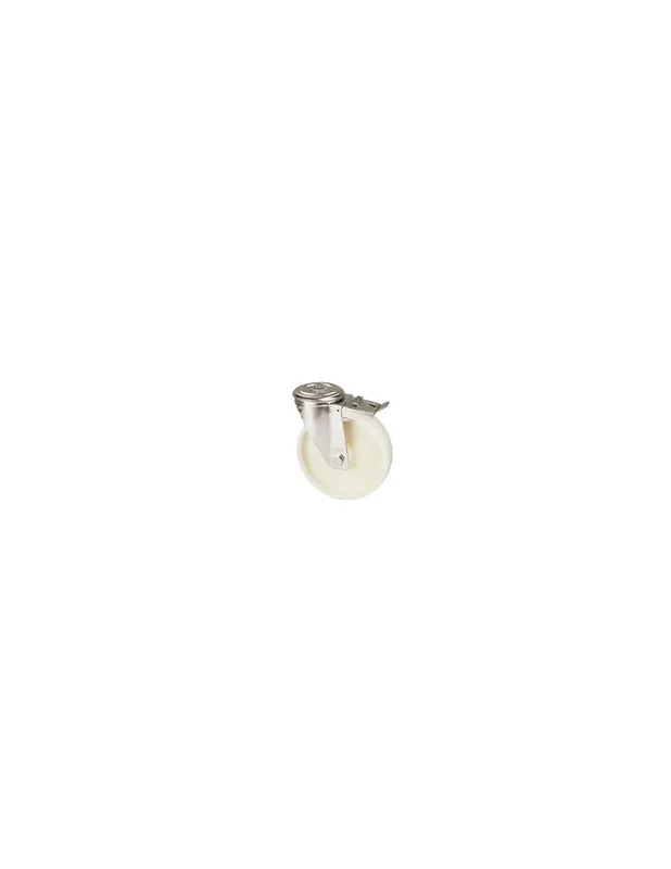 Outlet - NNA 200/QRD Otočné polyamidové kolo s otvorem a brzdou