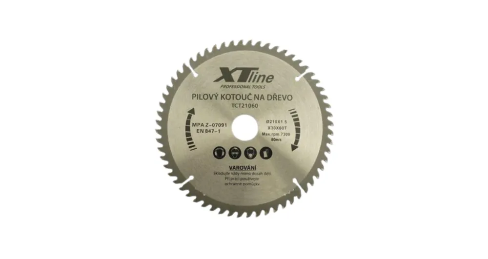 Pilový kotouč na dřevo Xtline 210x30 24 zubů - Bezpečná platba