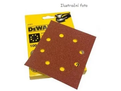 Brusný papír Dewalt 115x115, P80 pro vibranční brusku, suchý zip | Top cena