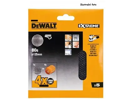 Objednat nyní - Brusná síťovina Dewalt 125 P240 na suchý zip