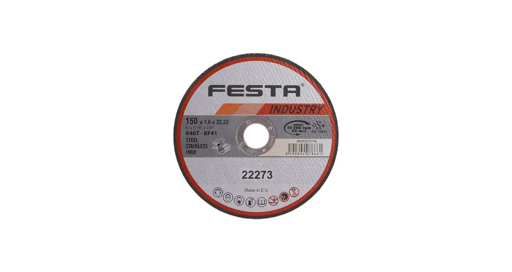 Kotouč řezný INDUSTRY na kov 150x1,6x22,2mm, FESTA 22273 | Výhodný nákup