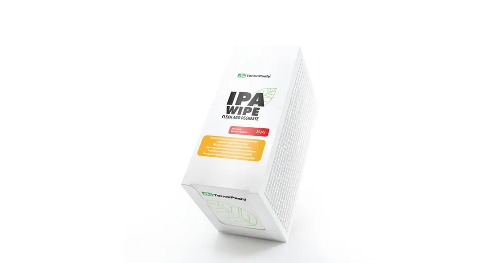 IPA WIPE vhlčené čistící ubrousky, isopropylalkohol, isopropanol, rozměr 16x12,5 cm, balení 25 ks - Prémiová kvalita