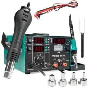 Velmi žádaný produkt - YIHUA 853D1A Kombinovaná pájecí stanice se zdrojem 0-15V / 1A a RF testerem