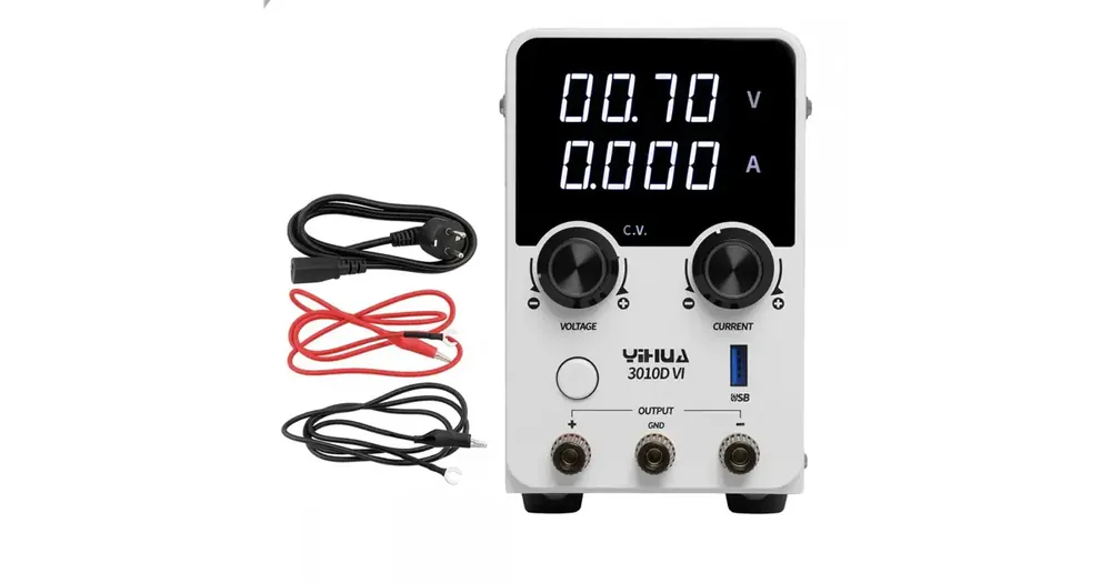 Akce - Laboratorní zdroj YIHUA 3010D-VI, 30V/10A+USB 20W QC3.0, spínaný