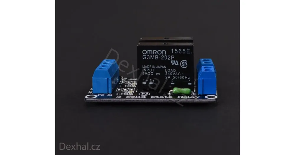 2x solid state (SSR) Omron 5V Relé Arduino relátko (low trigger) - Přidat do košíku