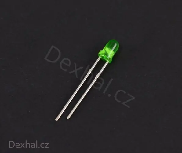 Nabídka | 10 ks LED signalizační dioda 3mm Zelená