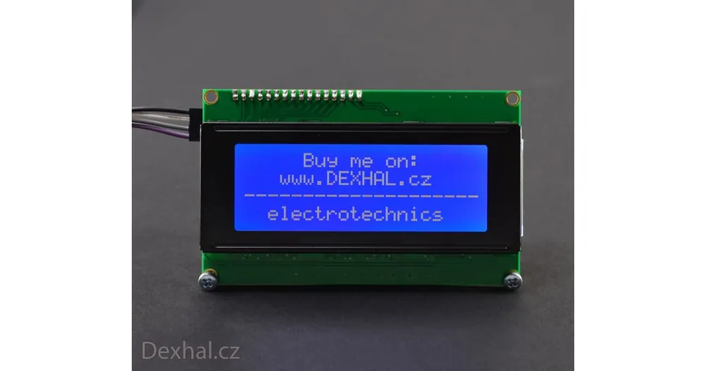 Speciální nabídka - LCD 2004 znakový displej modrý s I2C // Arduino