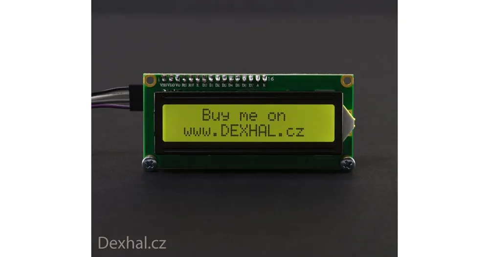 Nízká cena - LCD 1602 znakový displej žlutá // Arduino 16x2