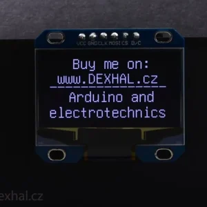 Nově v nabídce - 1,3" OLED LCD 128x64 displej modrý // Arduino