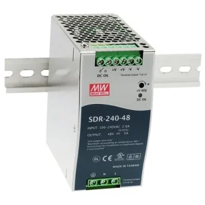 Zdroj na DIN lištu Mean Well SDR-240-24, 24V/10A - Snadný nákup