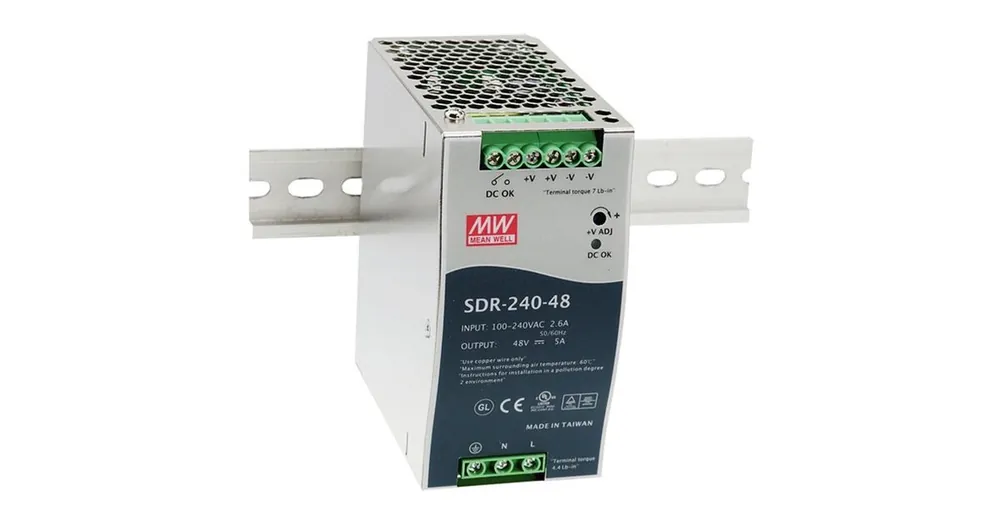 Kupte dnes - Zdroj na DIN lištu Mean Well SDR-240-48, 48V/5A