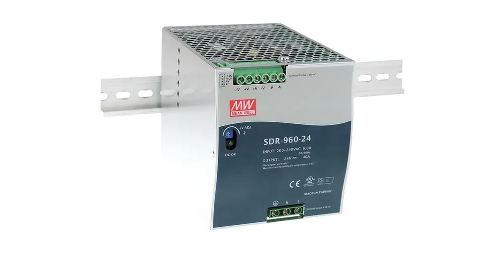 Připraveno k odeslání - Zdroj na DIN lištu Mean Well SDR-960-24, 24V/40A