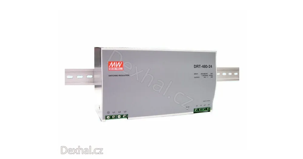 Zdroj na DIN lištu Mean Well DRT-480-48 | Lze objednat