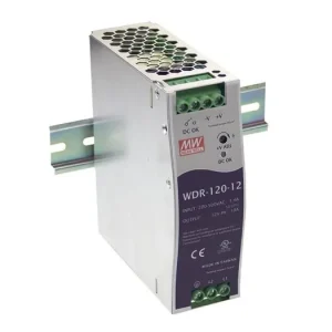 Zdroj na DIN lištu Mean Well WDR-120-24, 24V/5A - Profesionální kvalita