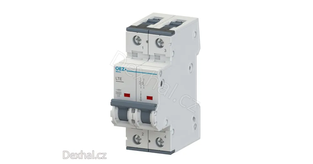Jistič OEZ LTE-63B-2, 63A, 2P, 6kA, OEZ 41912 - Špičková kvalita