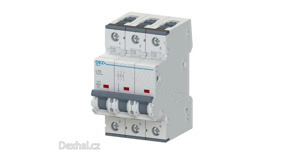Akce - Jistič OEZ LTE-25B-3, 25A, 3P, 6kA, OEZ 41934