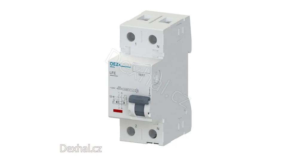 Špičkový produkt | Chránič OEZ LFE-25-2-300AC, 25A, 2P, 300mA, 6kA, OEZ 42393