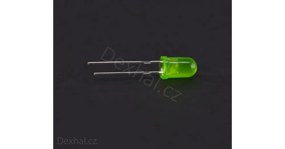 Populární | LED signalizační dioda 5mm Zelená