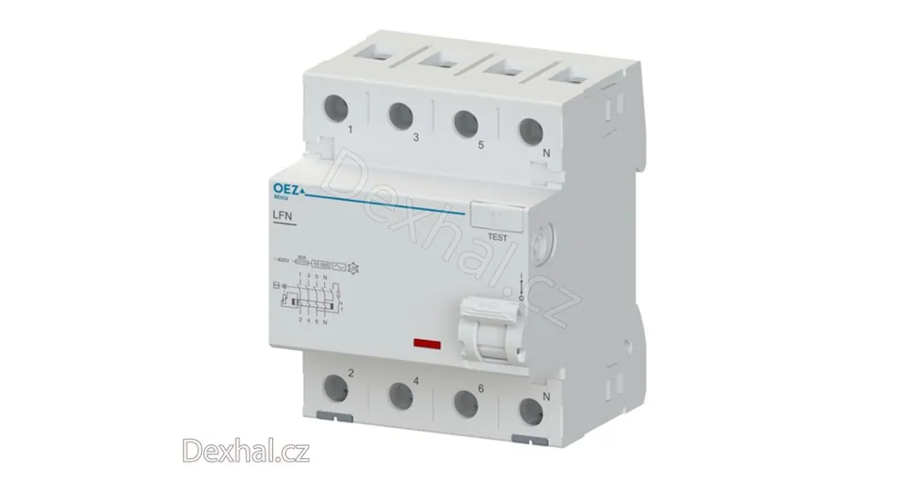 Špičkový produkt | Chránič OEZ LFN-25-4-030AC, 25A, 2P, 30mA, 10kA, OEZ 42418