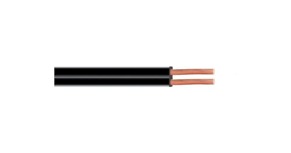 Kabel NKT V03VH-HS dvoulinka CYH, 2x1,0 mm2, ohebný, černý - Ihned k dispozici