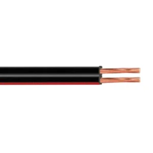 Kabel NKT V03VH-H dvoulinka CYH, 2x0,75 mm2, ohebný, černo-červený - Nový produkt