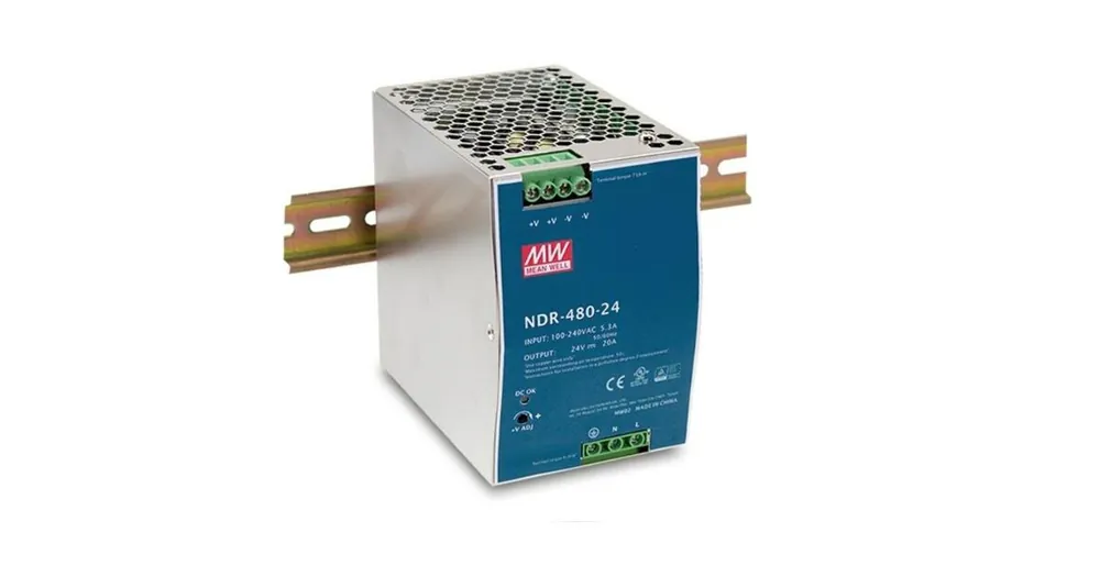 Zdroj na DIN lištu Mean Well NDR-480-48, 48V/10A - Nabídka