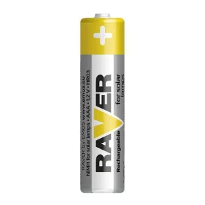 Právě přidáno - Nabíjecí mikrotužková baterie RAVER NiMH 400 HR03 (AAA), akumulátor