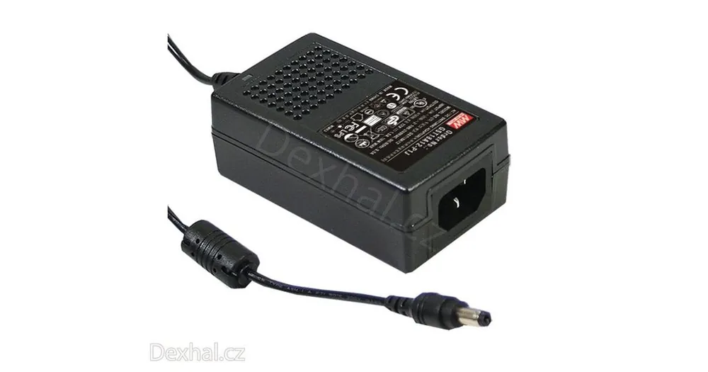Super cena | Napájecí spínaný adaptér, 12V/1,5A, Mean Well GST18A12-P1J, třípólový