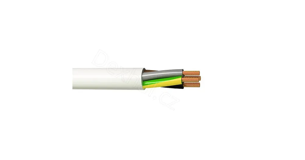 Nyní k dispozici | Kabel H05VV-F, CYSY, 2x2,5 mm2, ohebný, bílý, balení 100m