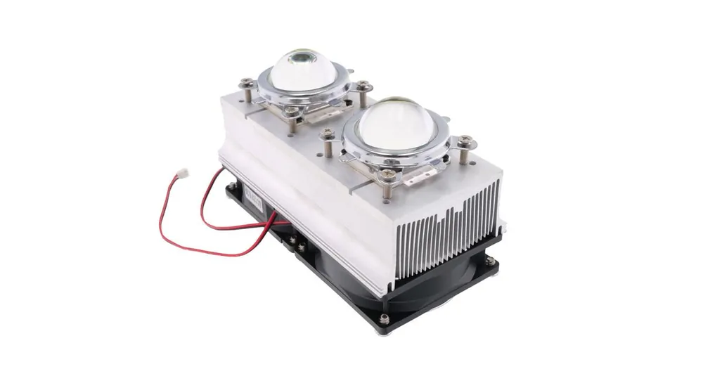 Špičková kvalita - Chladič pro 2x 50W LED s ventilátorem