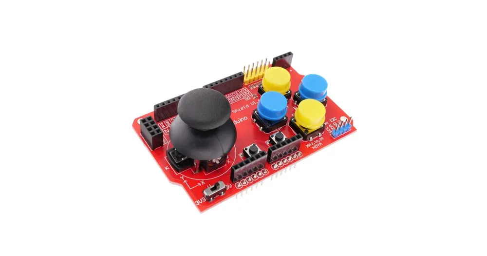 Joystick shield s 6 tlačítky Funduino V1.A | Snadné vrácení