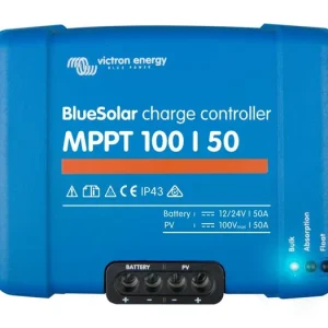 Oblíbený u zákazníků - MPPT solární regulátor Victron Energy 100/50 12V/24V, 50A 100V