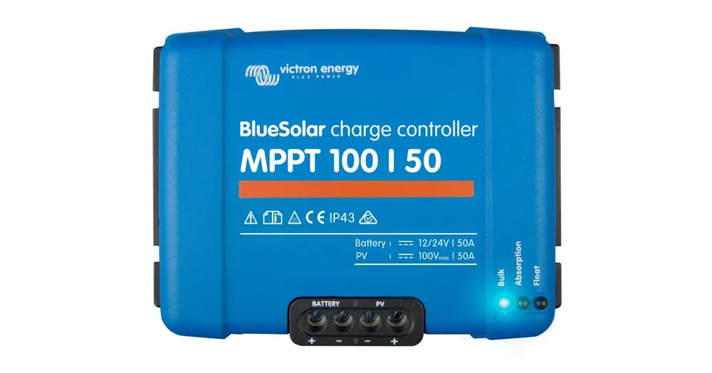 Oblíbený u zákazníků - MPPT solární regulátor Victron Energy 100/50 12V/24V, 50A 100V