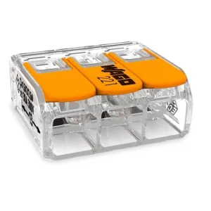 WAGO 221-613 Svorka COMPACT 3x6 s páčkou, bezšroubová | Právě dorazilo
