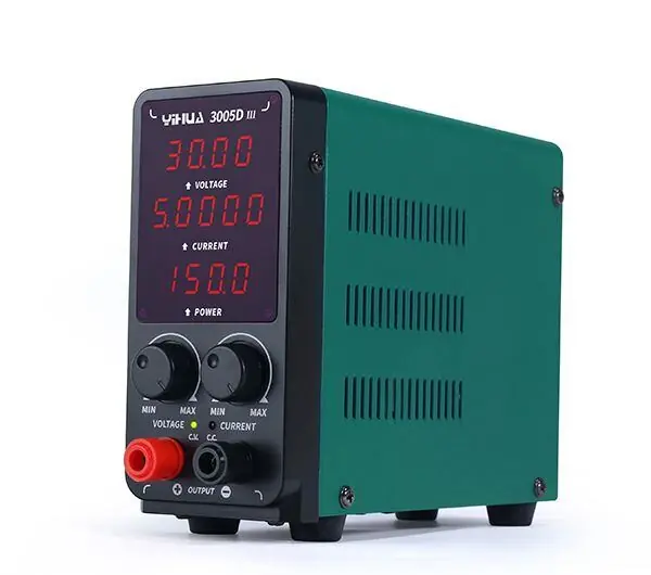 Laboratorní zdroj YIHUA 3005D-III, 30V/5A, spínaný, se zobrazením výkonu | Top produkt