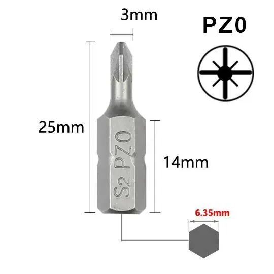 Omezené množství - Bit Pozidriv (křížový s drážkou), délka 25mm