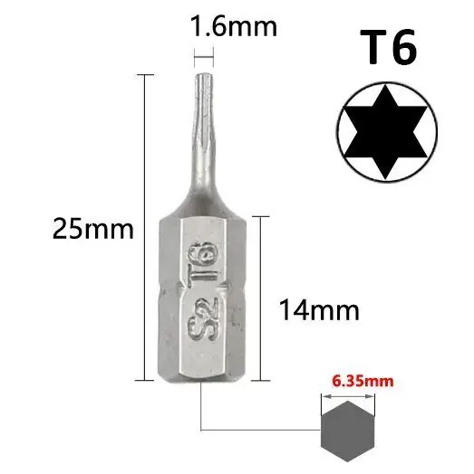 Nově v sortimentu | Torx (hvězdice / šestihran), náhradní bit 1/4", 25mm