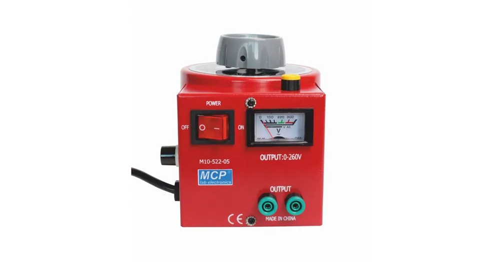 Autotransformátor MCP M10-522-05, 500VA (2A), rozsah 0-250V | Nabídka
