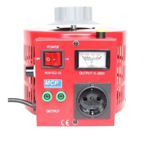 Nyní k dispozici | Autotransformátor MCP M10-522-20, 2000VA (8A), rozsah 0-250V