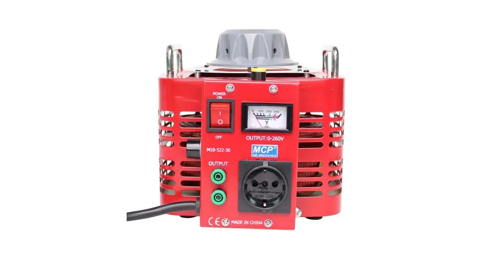 Extra sleva - Autotransformátor MCP M10-522-30, 3000VA (12A), rozsah 0-250V