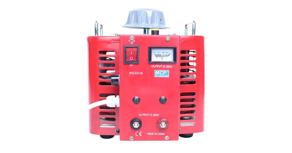 Tovární cena - Autotransformátor MCP M10-522-50, 5000VA (20A), rozsah 0-250V