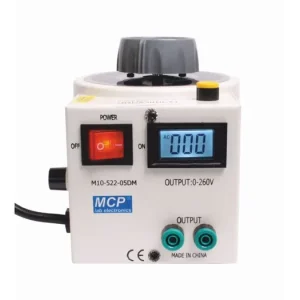 Bestseller - Autotransformátor MCP M10-522LCD-05, 500VA (2A), rozsah 0-250V