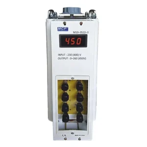 Novinka v nabídce | Autotransformátor MCP M10-3522LED-03, 3000VA (3x4A), rozsah 0-450V