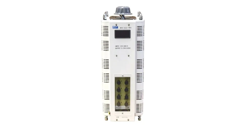 Autotransformátor MCP M10-3522LCD-15, 15000VA (3x20A), rozsah 0-450V | Rychlá expedice