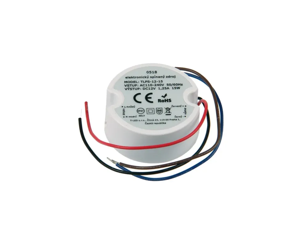 Slevy | LED zdroj 12V 15W IP67 TLPS-12-15