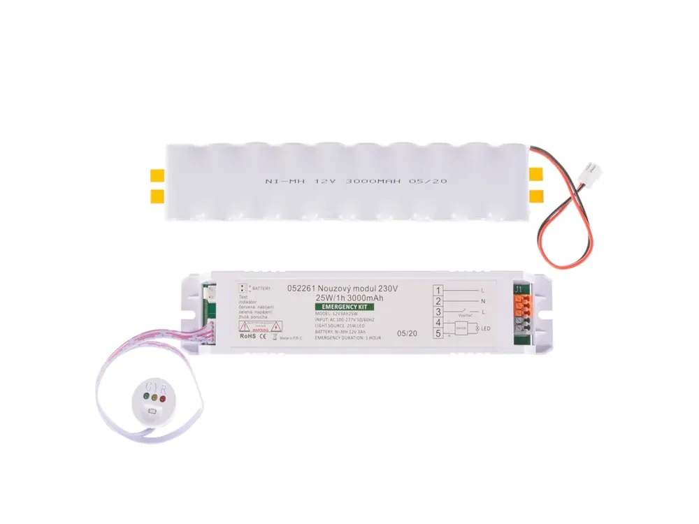 Nouzový modul 230V 25W/1h 12V3Ah25W | Nabídka