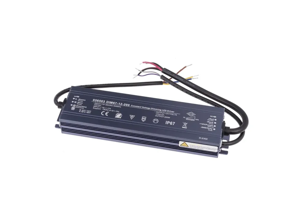 Špičkový produkt | Stmívatelný napěťový zdroj DIM67 12V 200W